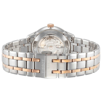 Back view of Tissot Chemin des Tourelles Men's Automatic Watch T1398072203800
