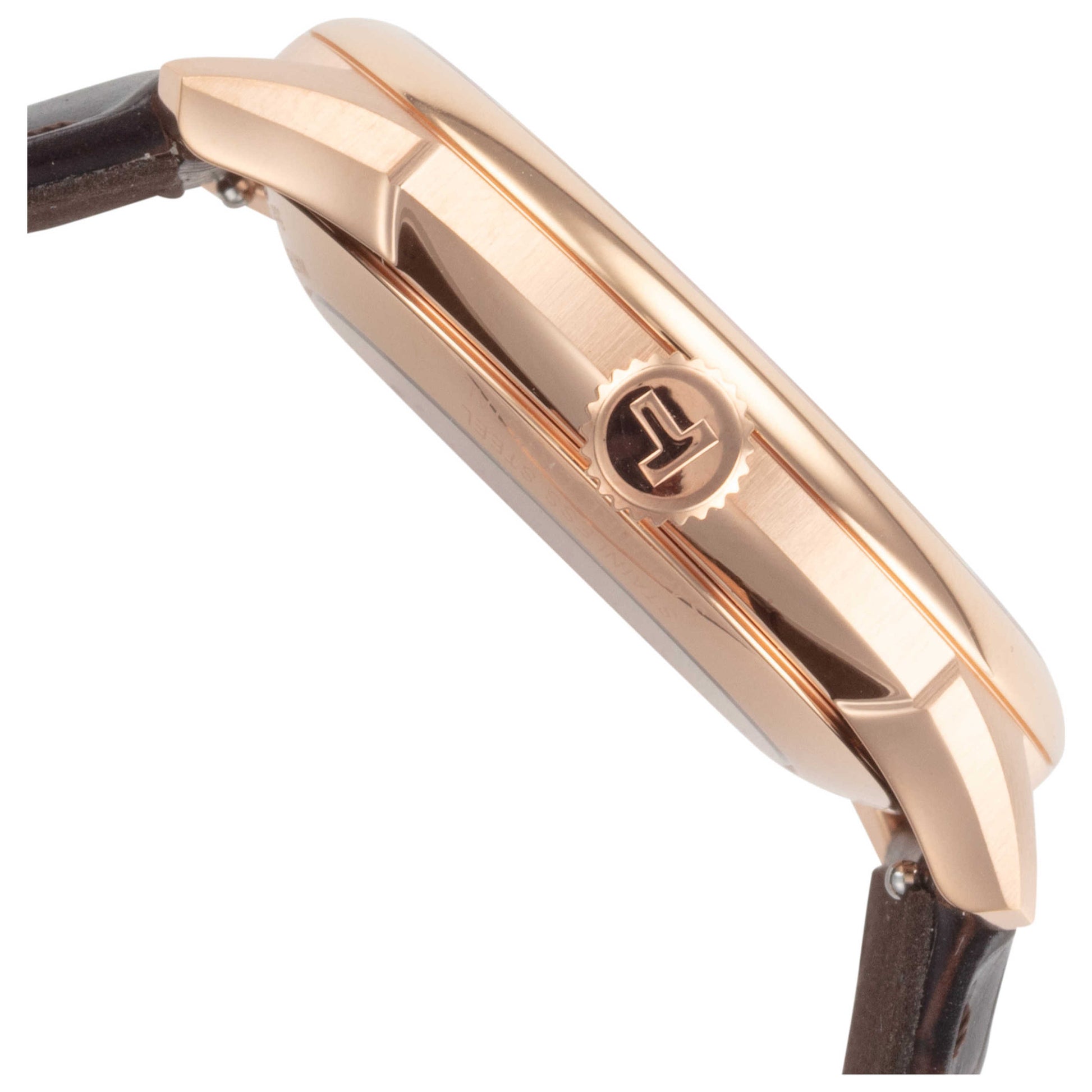 Right view of Tissot Chemin des Tourelles Men's Automatic Watch T1398073603100