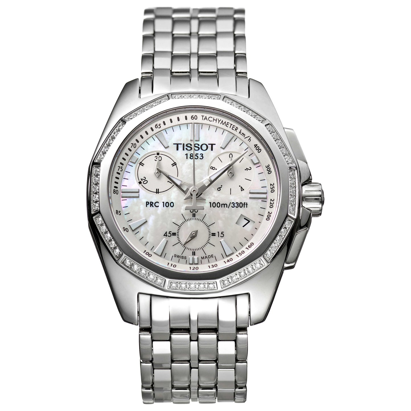 Front view of Tissot PRC 100 Women's Quartz Watch T22148621