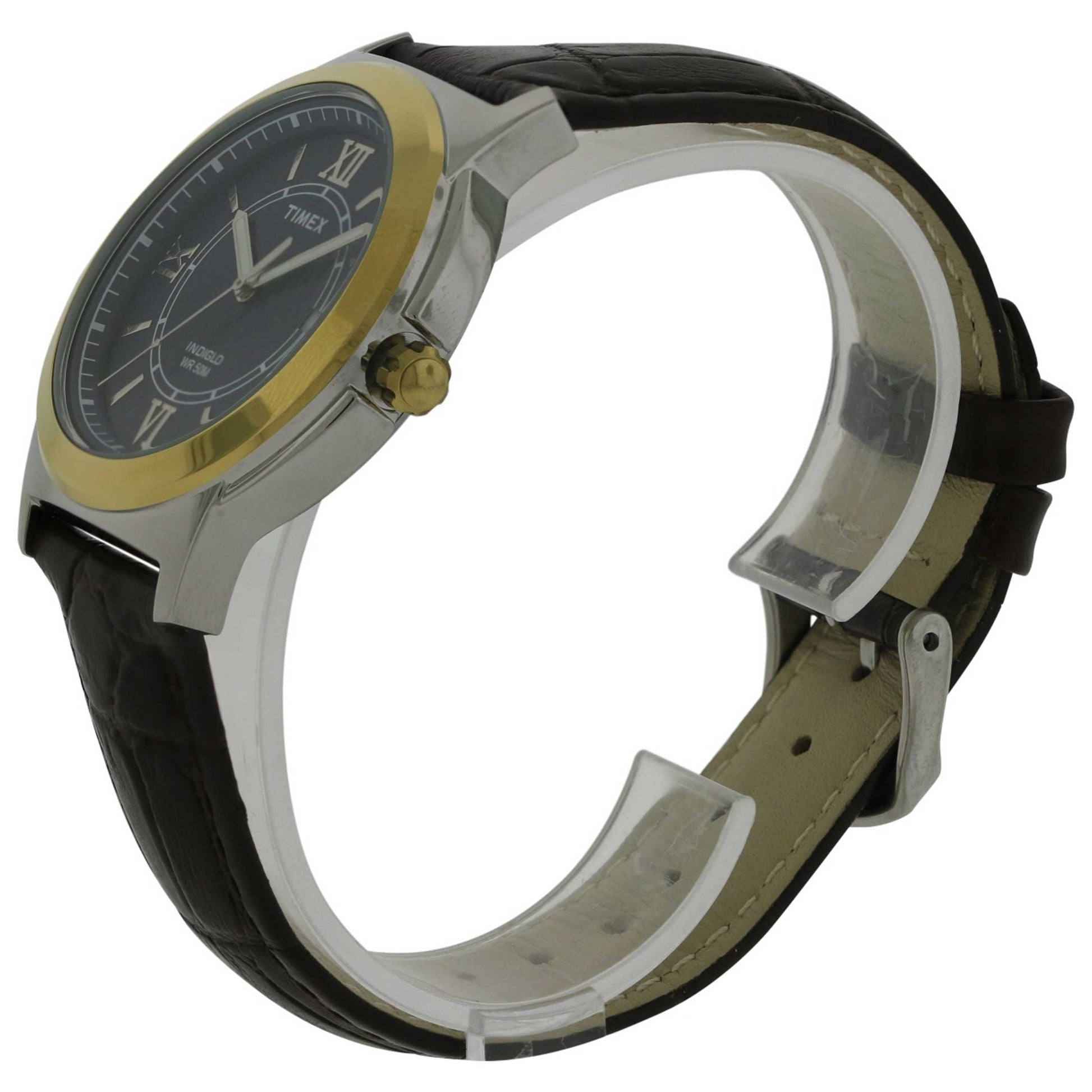 Timex Leather Men's Quartz Watch T2P521 - Image #3