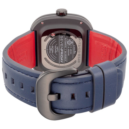 Back view of Sevenfriday Classic Men's Automatic Watch T3-03