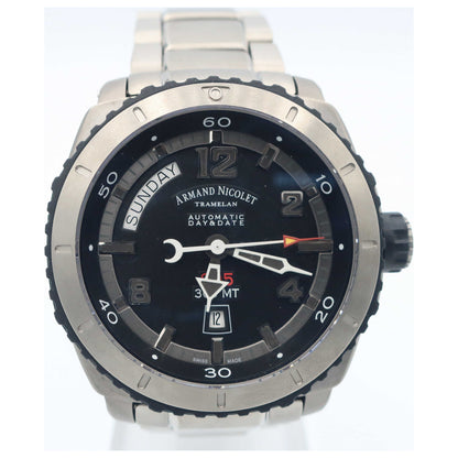 Front view of Armand Nicolet S05 Men's Automatic Watch T610A-1-NK-MT610-SD2