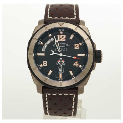 Front view of Armand Nicolet S05 Men's Automatic Watch T610A-1-NSP160MR4-SD