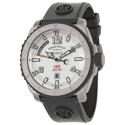 Front view of Armand Nicolet S05 Men's Automatic Watch T610AGN-AG-G9610