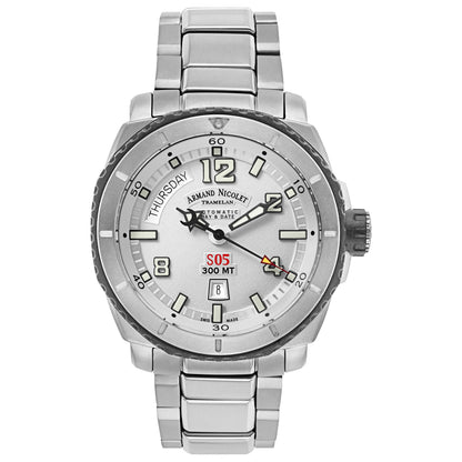 Front view of Armand Nicolet S05 Men's Automatic Watch T610AGN-AG-MT612