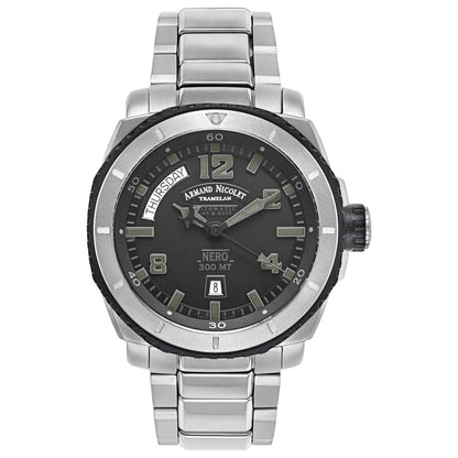 Front view of Armand Nicolet S05 Men's Automatic Watch T610AGN-NR-MT612