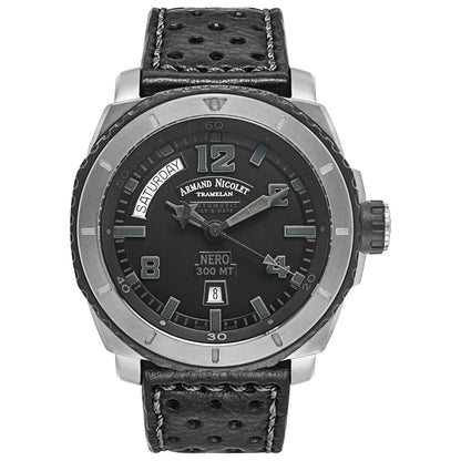 Front view of Armand Nicolet S05 Men's Automatic Watch T610AGN-NR-P160NG4