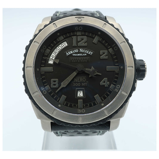 Front view of Armand Nicolet S05 Men's Automatic Watch T610AGN-NRP160NG4-SD
