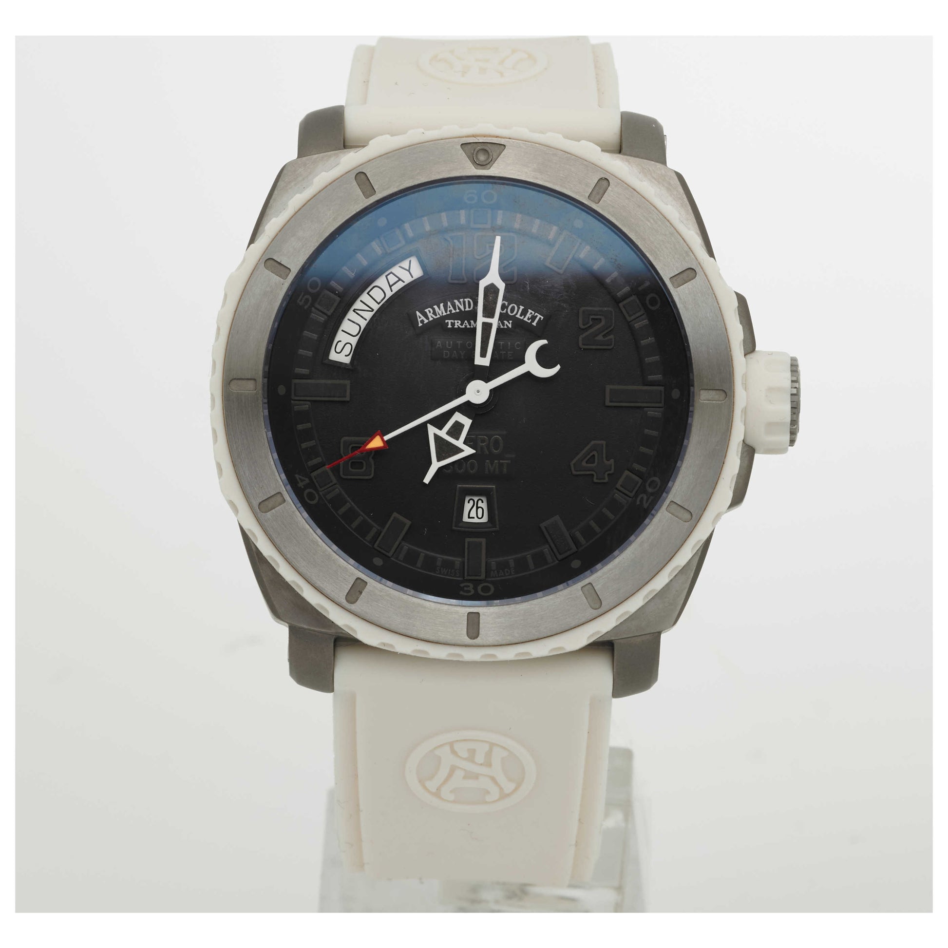 Front view of Armand Nicolet S05 Men's Automatic Watch T610B-AG-G9610B-SDV