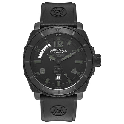 Front view of Armand Nicolet S05 Men's Automatic Watch T610N-NR-G9610