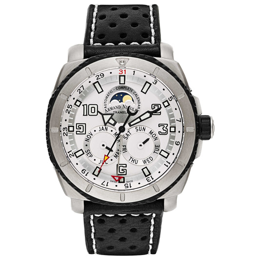 Front view of Armand Nicolet S05 Men's Automatic Watch T612A-AG-P160NR4