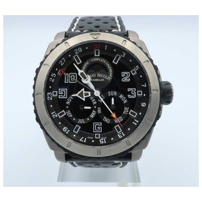 Front view of Armand Nicolet S05 Men's Automatic Watch T612A-GR-P160NR4-SD