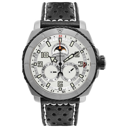 Front view of Armand Nicolet S05 Men's Automatic Watch T612A-NR-P160NR4