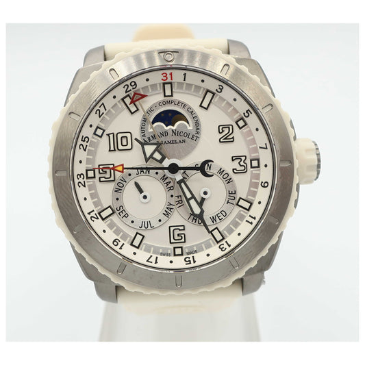 Front view of Armand Nicolet S05 Men's Automatic Watch T612B-AG-G9610B-SD