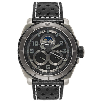 Front view of Armand Nicolet S05 Men's Automatic Watch T612B-NR-P160NR4