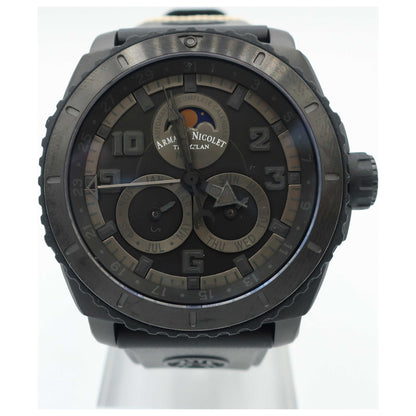 Front view of Armand Nicolet S05 Men's Automatic Watch T612N-NR-G9610-SD