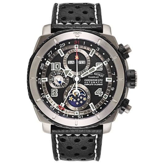 Front view of Armand Nicolet S05 Men's Automatic Watch T614A-GR-P160NR4