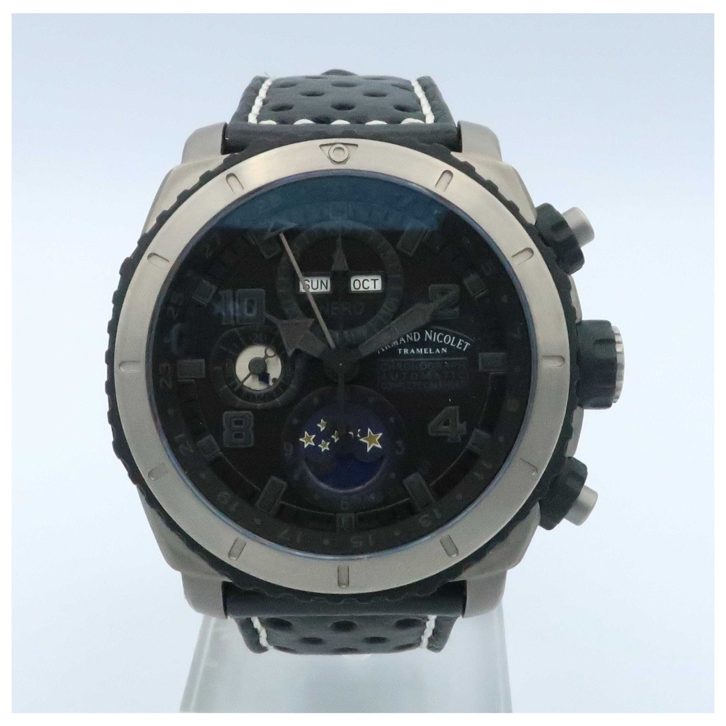 Front view of Armand Nicolet S05 Men's Automatic Watch T614A-NN-P160NR4-SDV