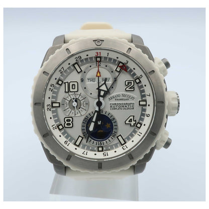 Front view of Armand Nicolet S05 Men's Automatic Watch T614B-AG-G9610-SDV