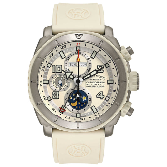 Front view of Armand Nicolet S05 Men's Automatic Watch T614B-AG-G9610