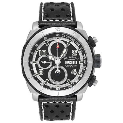 Front view of Armand Nicolet S05 Men's Automatic Watch T616A-GR-P160NR4