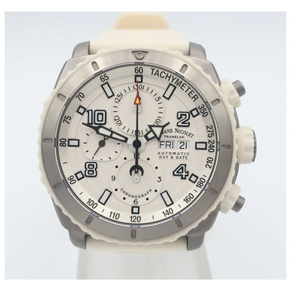Front view of Armand Nicolet S05 Men's Automatic Watch T616B-AG-G9610B-SD