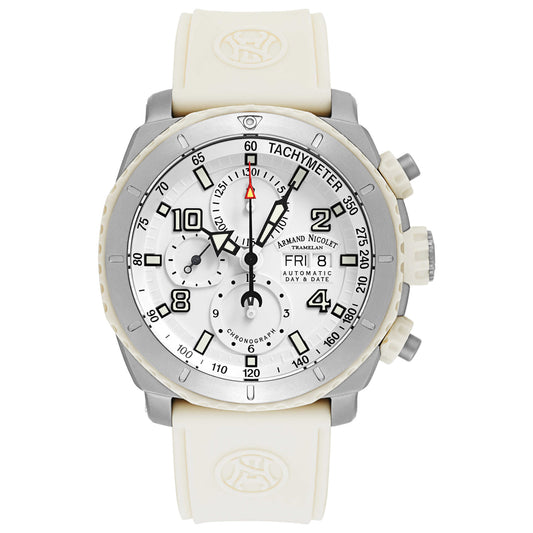 Front view of Armand Nicolet S05 Men's Automatic Watch T616B-AG-G9610B