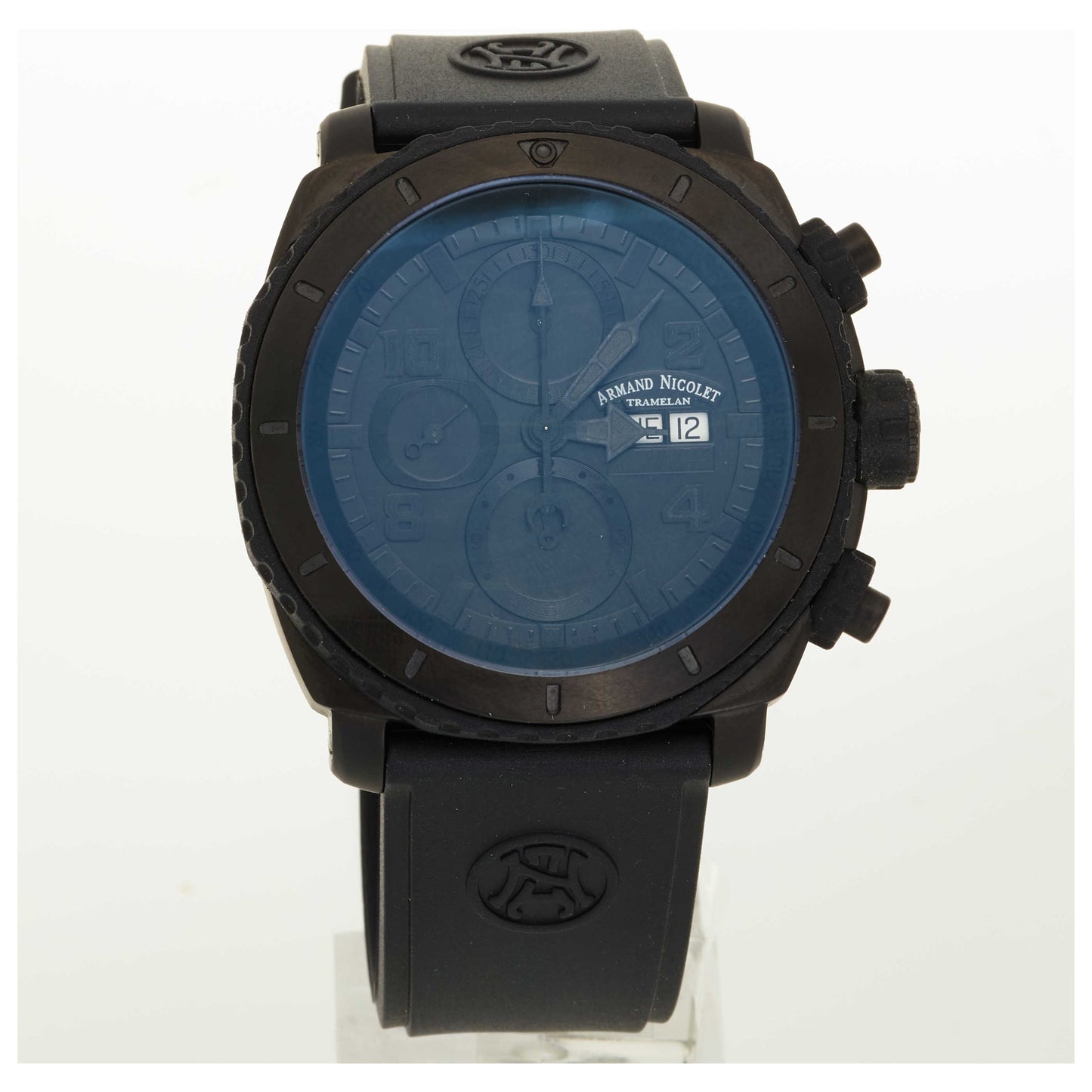Front view of Armand Nicolet S05 Men's Automatic Watch T616N-NR-G9610-SDV