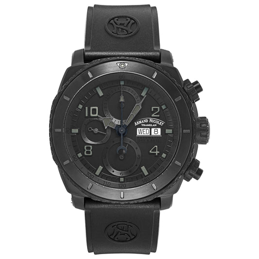 Front view of Armand Nicolet S05 Men's Automatic Watch T616N-NR-G9610