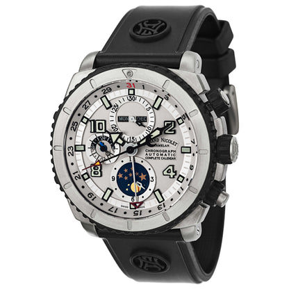 Front view of Armand Nicolet S05 Men's Automatic Watch T618A-AG-G9610