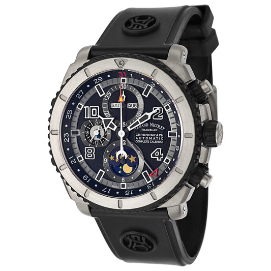 Front view of Armand Nicolet S05 Men's Automatic Watch T618A-GR-G9610