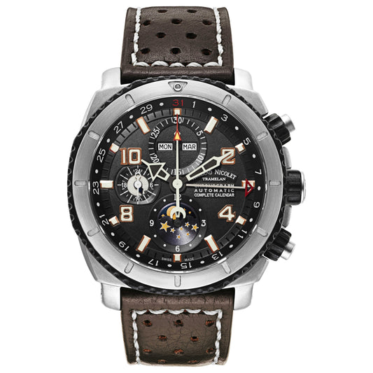 Front view of Armand Nicolet S05 Men's Automatic Watch T618A-NS-P160TM4