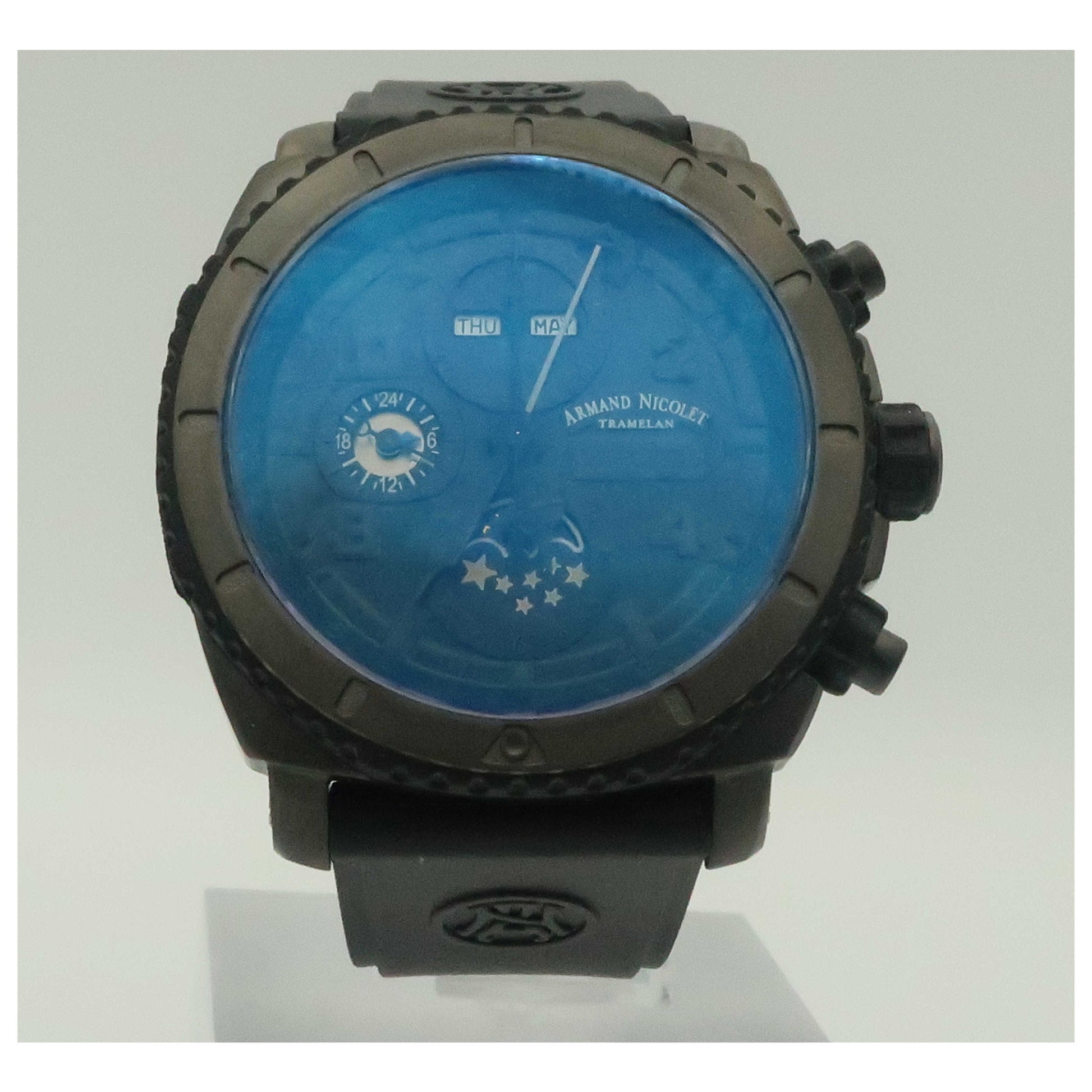 Front view of Armand Nicolet S05 Men's Automatic Watch T618N-NN-G9610-SD