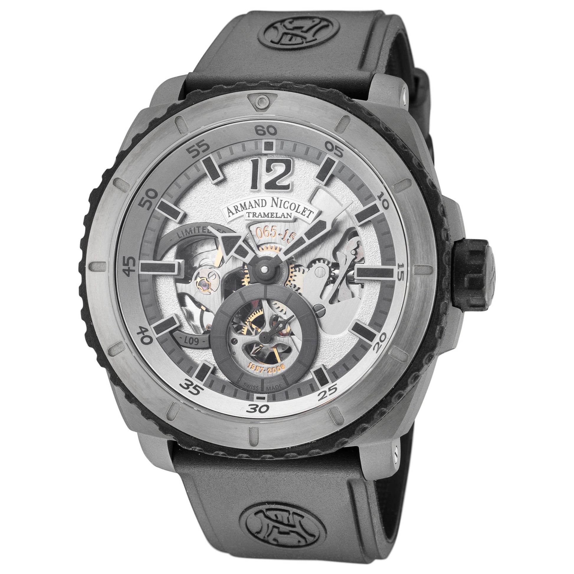 Front view of Armand Nicolet L09 Men's Manual-Wind Watch T619AGN-AG-G9610