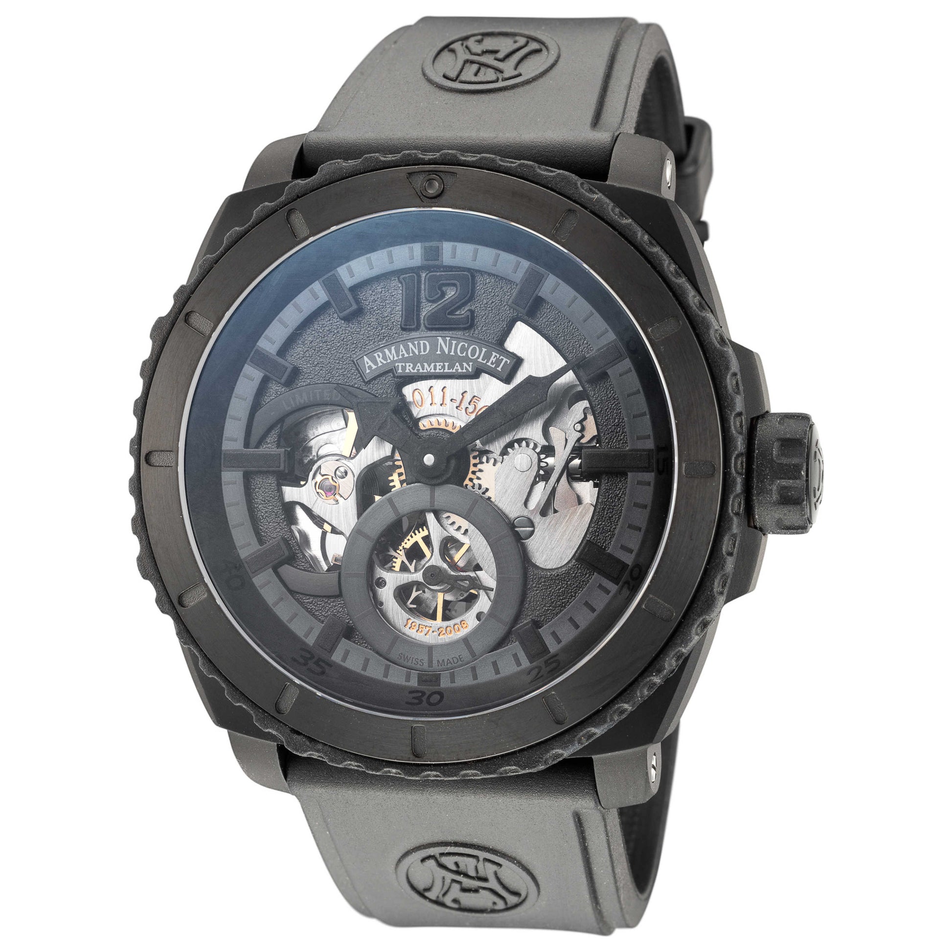 Front view of Armand Nicolet L09 Men's Manual-Wind Watch T619AQN-NR-G9610
