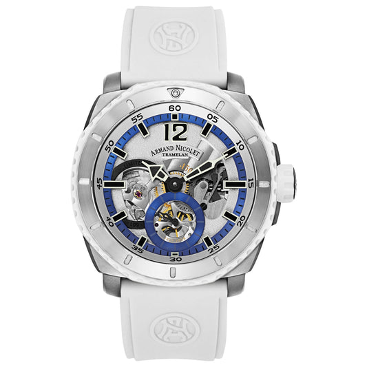 Front view of Armand Nicolet L09 Men's Manual-Wind Watch T619B-AG-G9610B