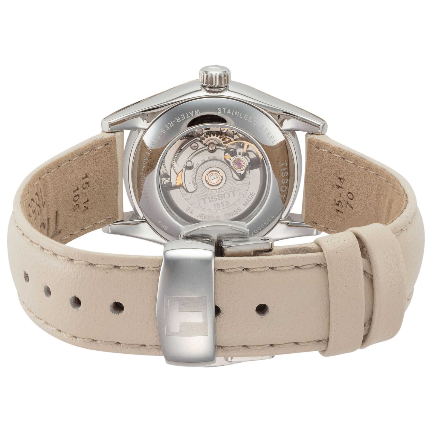Back view of Tissot T-My Women's Automatic Watch T9300074626100