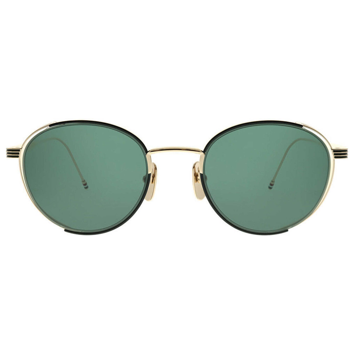 Thom Browne Fashion Unisex Sunglasses TB-106-A-BLK-GLD-50 - Image #2