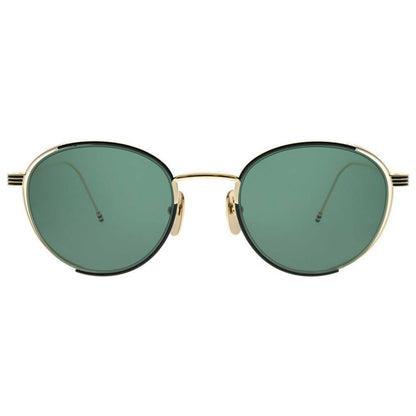 Thom Browne Fashion Unisex Sunglasses TB-106-A-BLK-GLD-50 - Image #2