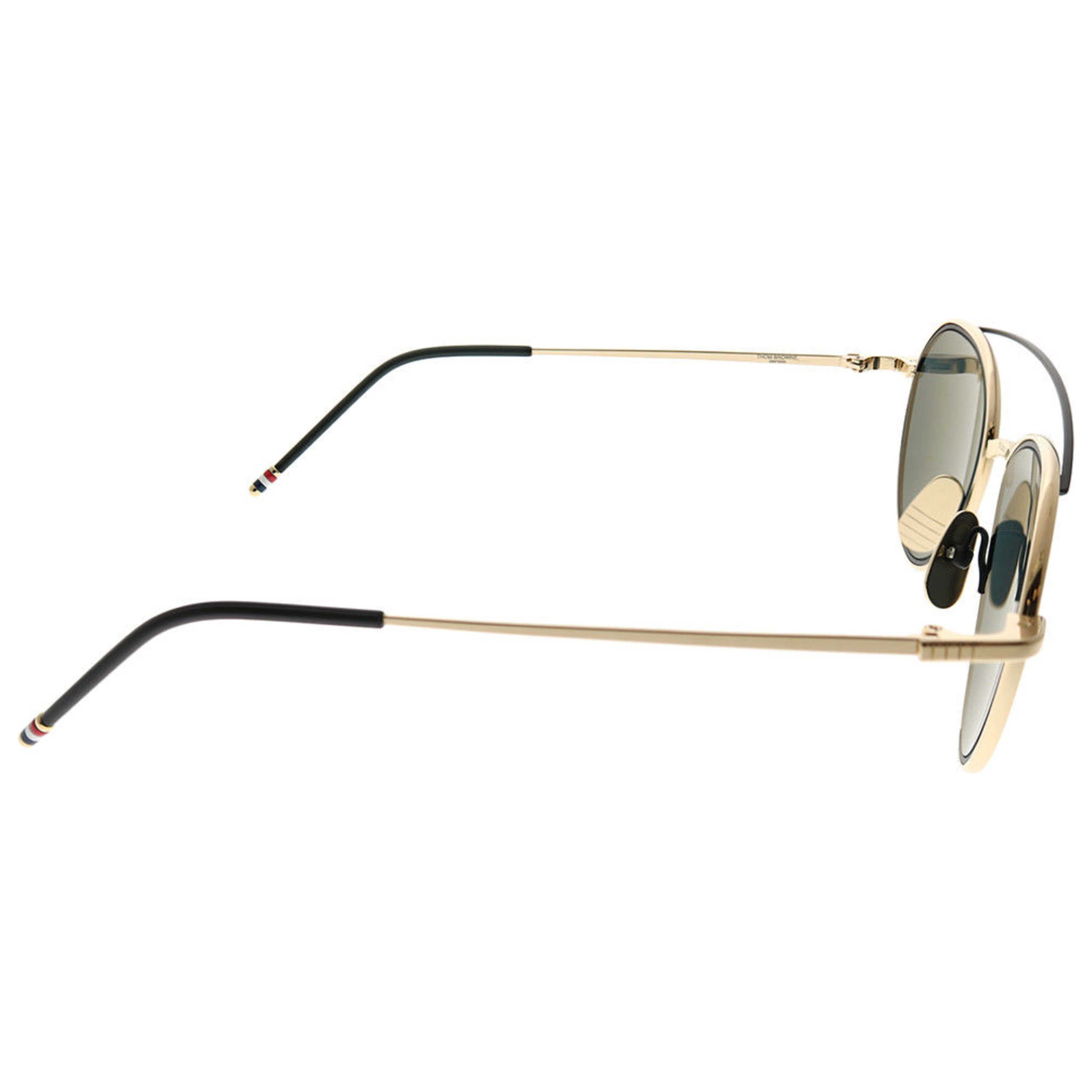 Thom Browne Unisex Sunglasses TB-109-A-T-GLD-BLK-53 – Ashford.com