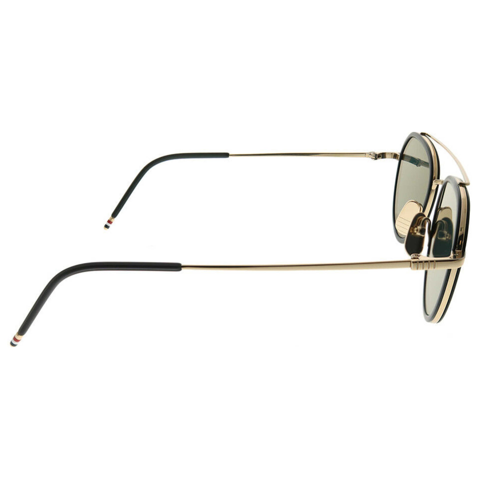 Thom Browne Fashion Unisex Sunglasses TB-801-A-GLD-BLK-51 - Image #4