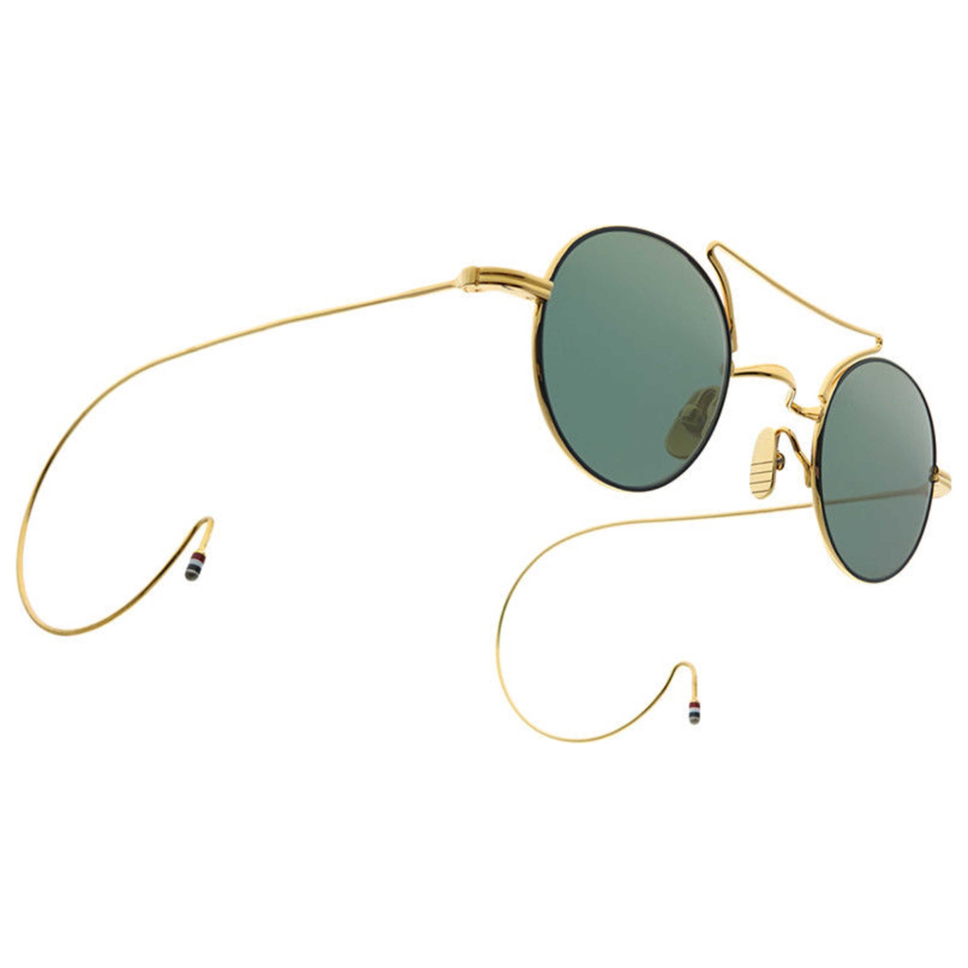 Thom Browne Fashion Unisex Sunglasses TB-902-B-NVY-GLD-40 - Image #2