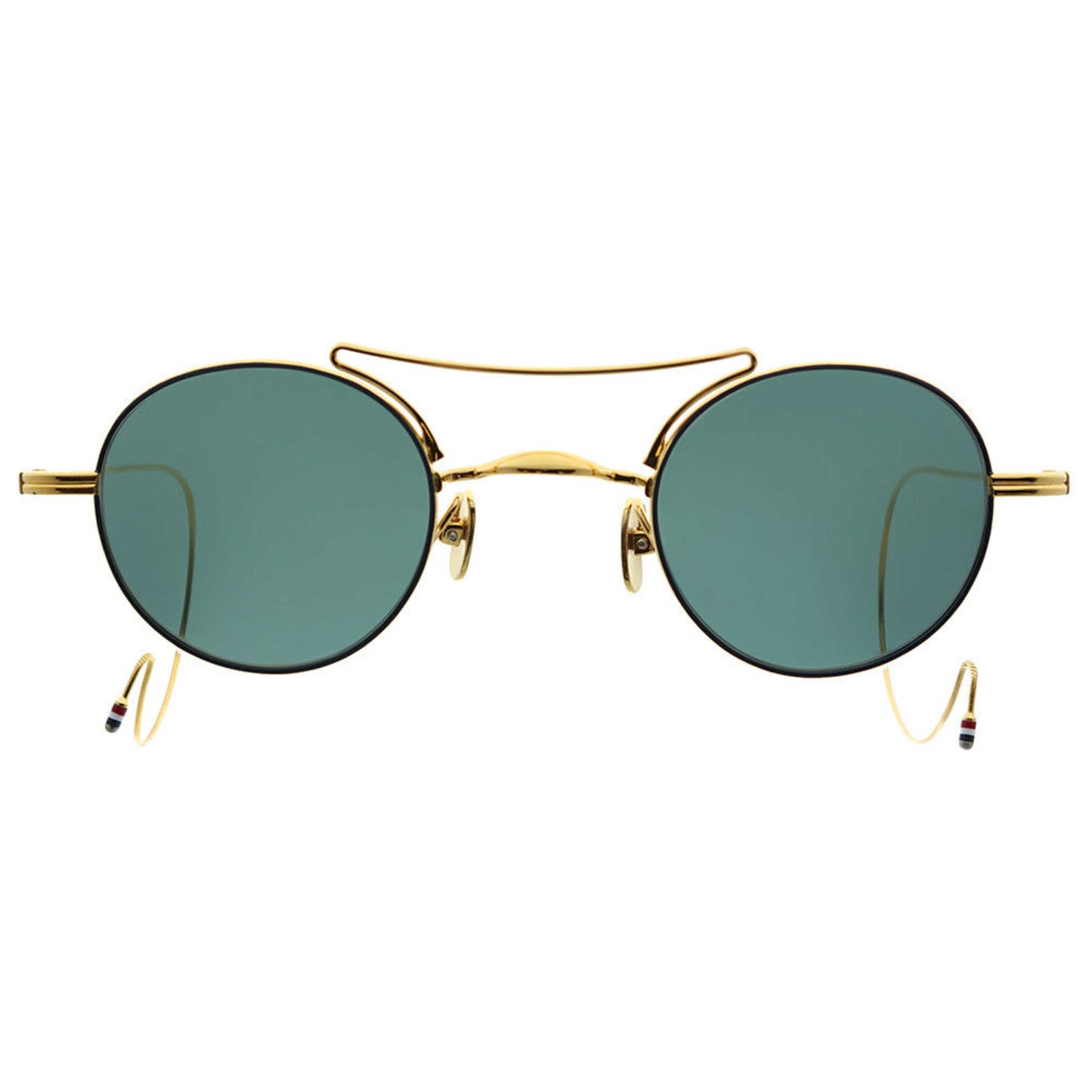 Thom Browne Fashion Unisex Sunglasses TB-902-B-NVY-GLD-40 - Image #4