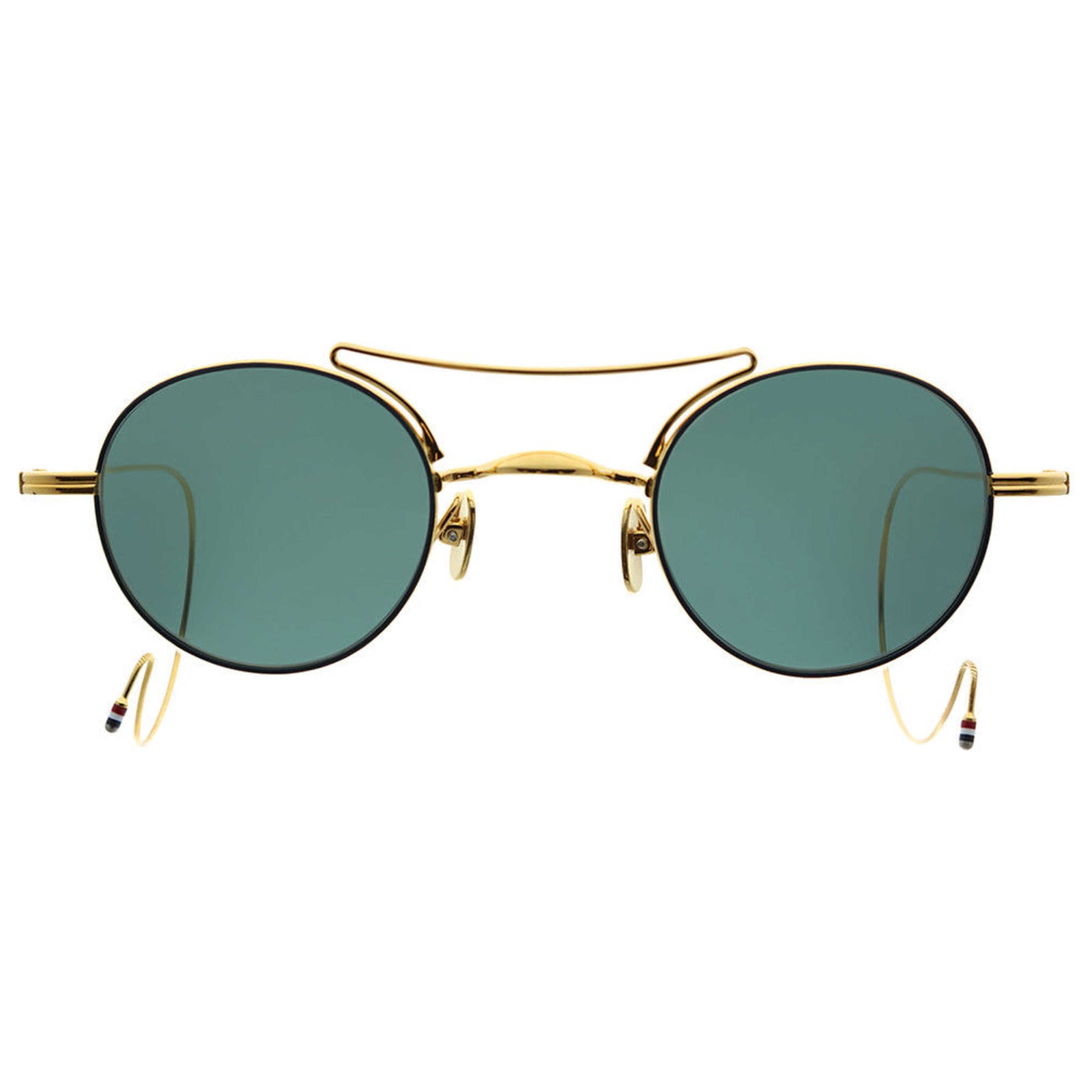 Thom Browne Fashion Unisex Sunglasses TB-902-B-NVY-GLD-40 - Image #4