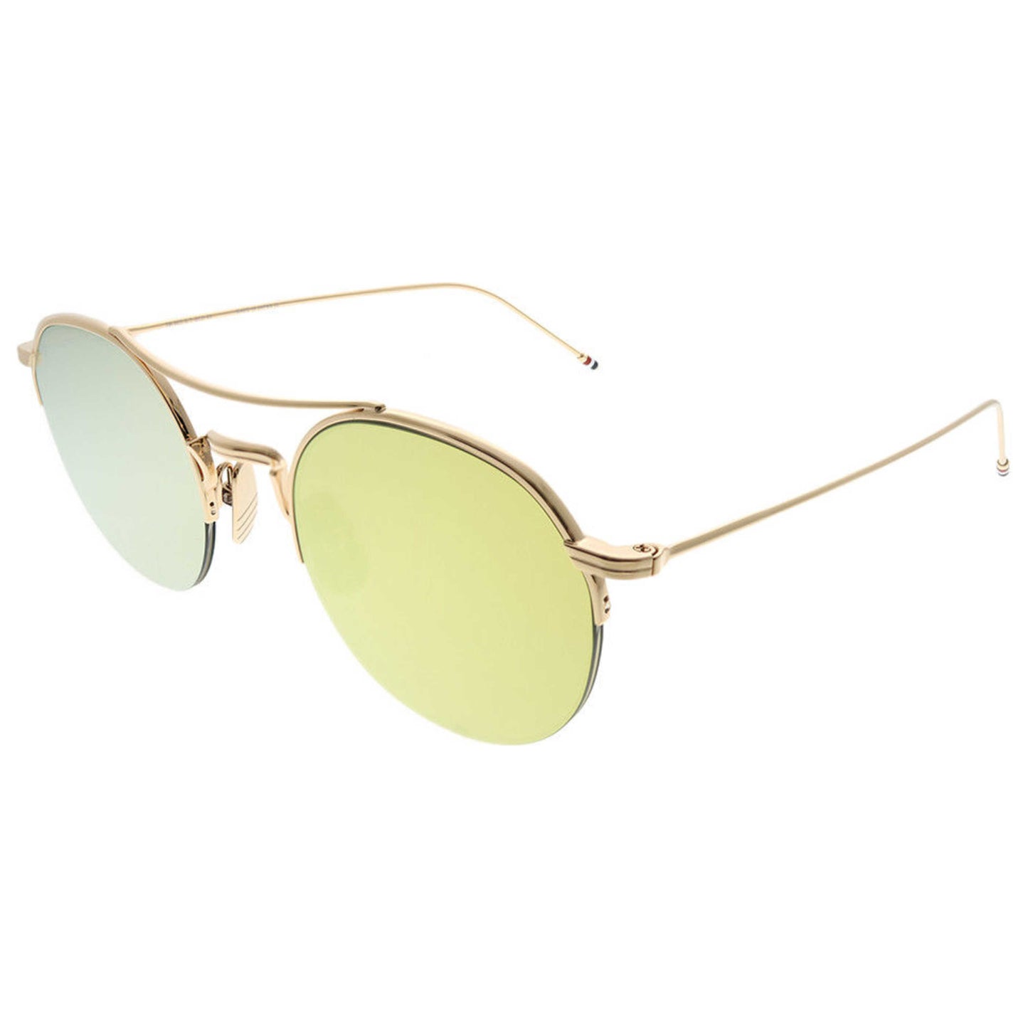 Front view of Thom Browne Fashion Unisex Sunglasses TB-TB-903-A-T-GLD-49