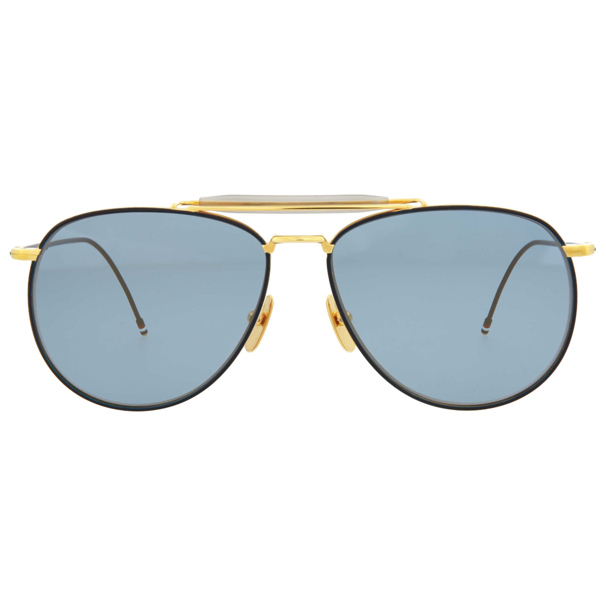 Thom Browne Novelty Unisex Sunglasses TB015LTD-NVYGLD62 - Image #5