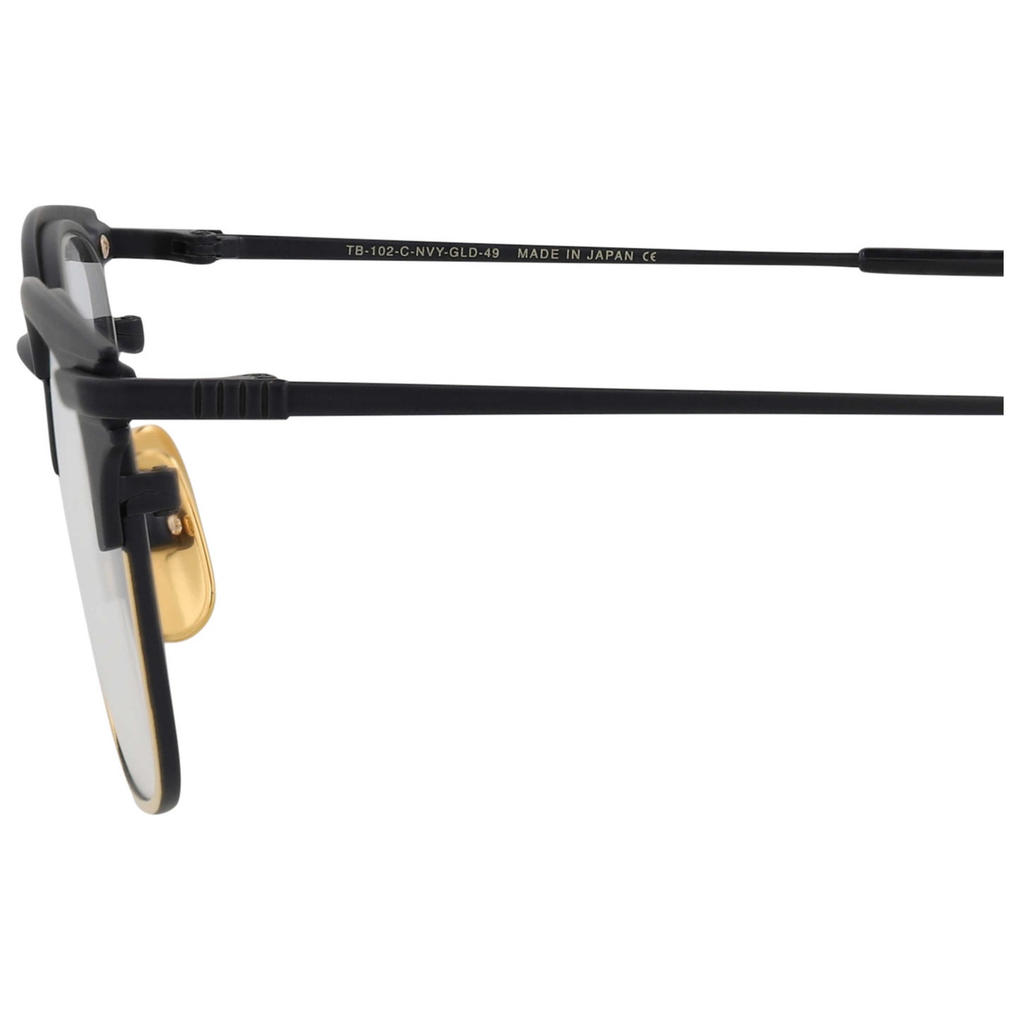Thom Browne Novelty Unisex Sunglasses TB102-CNVYGLD-49 - Image #3