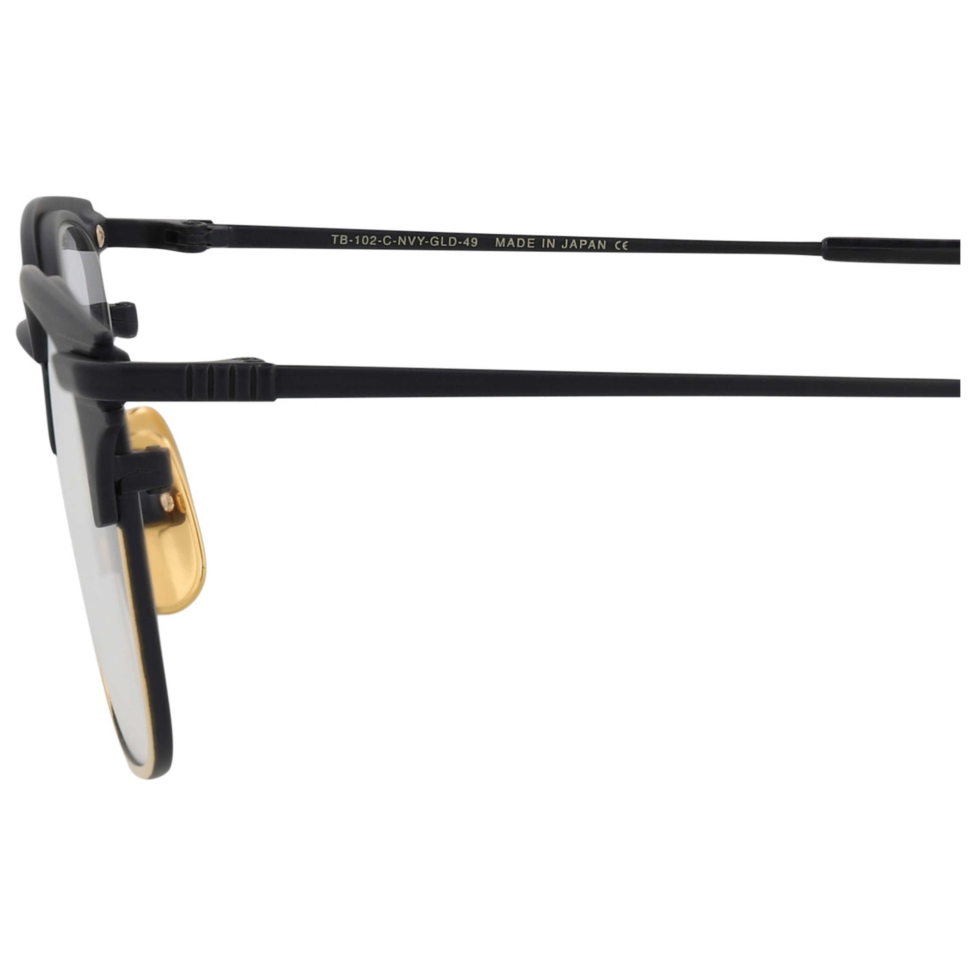 Thom Browne Novelty Unisex Sunglasses TB102-CNVYGLD-49 - Image #3