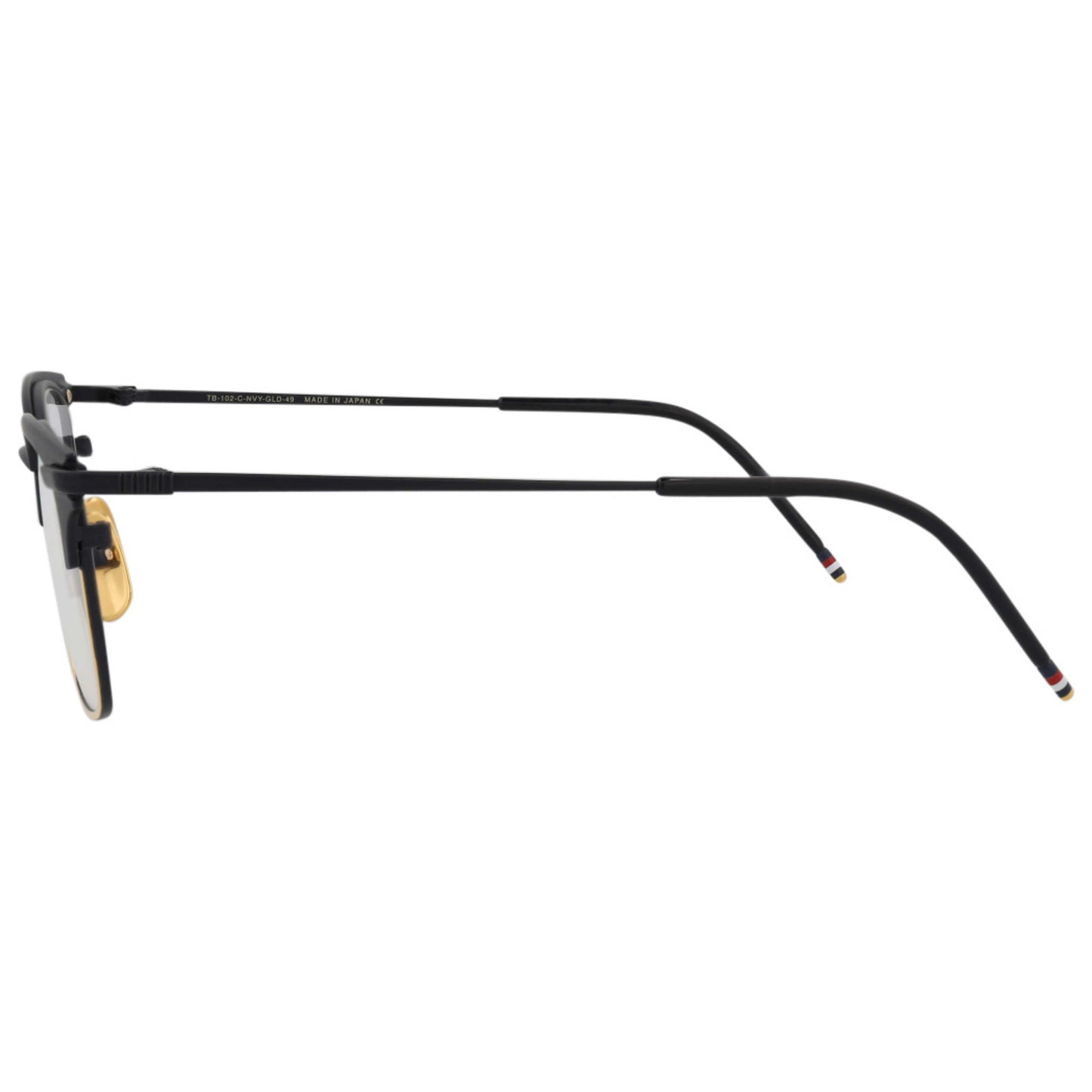 Thom Browne Novelty Unisex Sunglasses TB102-CNVYGLD-49 - Image #4