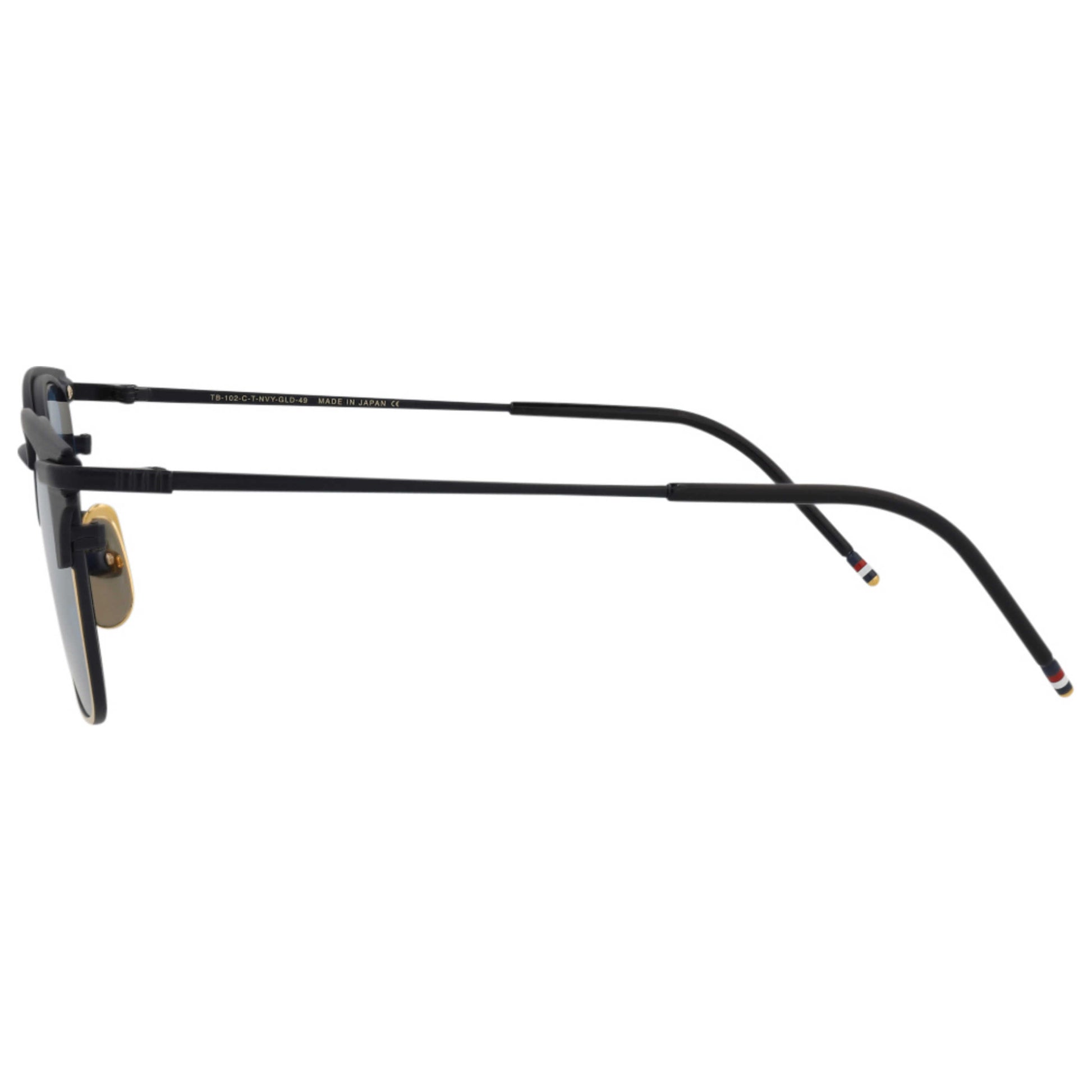 Thom Browne Novelty Unisex Sunglasses TB102-CTNVYGLD-49 - Image #4